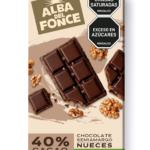 Chocolate semiamargo al 40% con nueces
